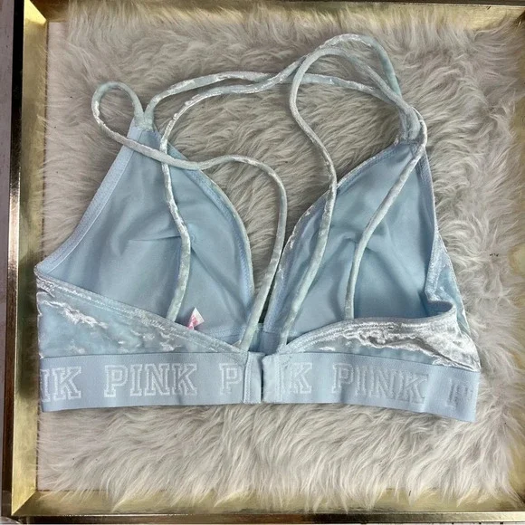 Rare Color New PINK Victoria’s Secret Unlined Velvet Bralette - Picture 7 of 12